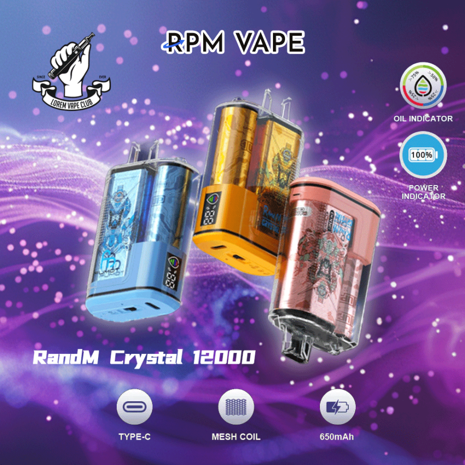 Randm Crystal Puffs Einweg Vape Rpm Vape