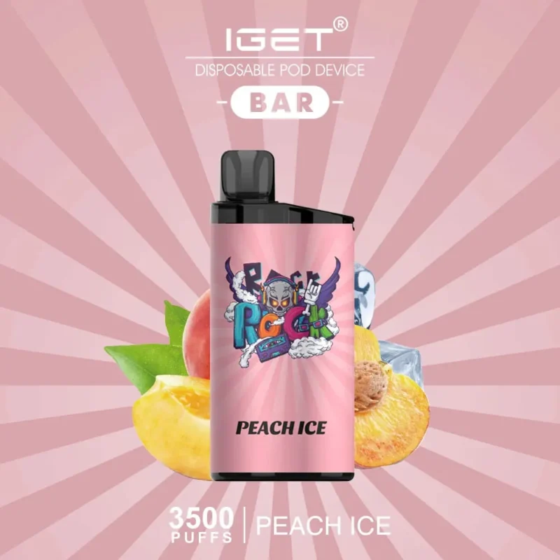 IGET Bar 3500 Puffs Disposable Vape peach ice