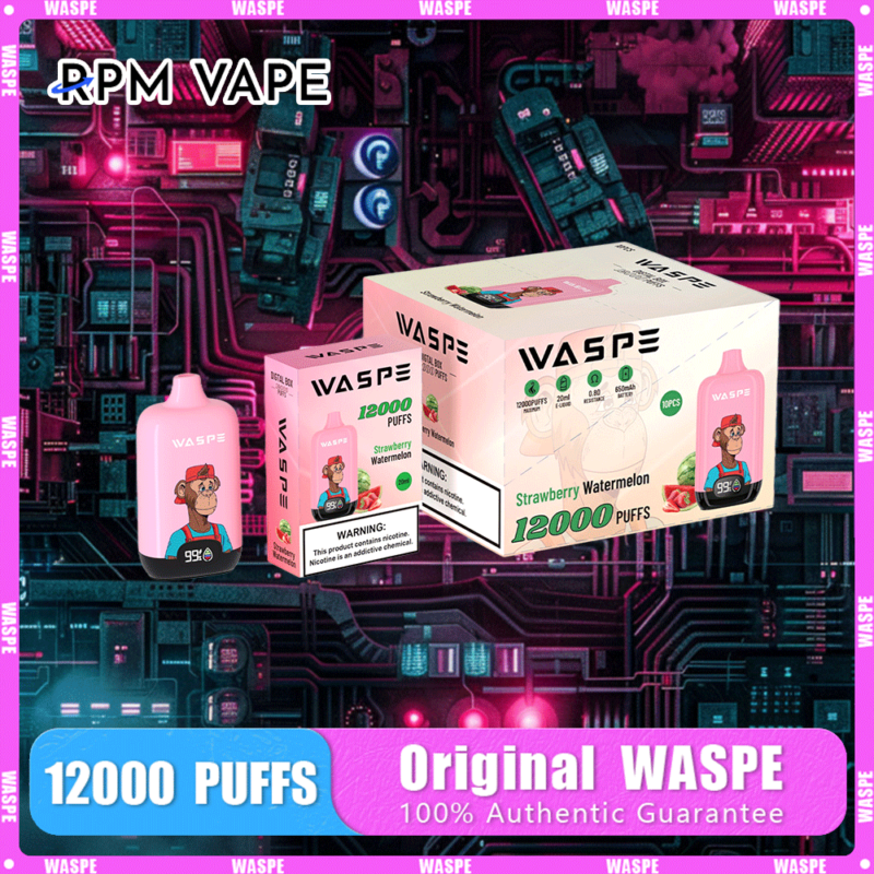 Waspe Digital Box 12000 12K Puffs Disposable Vape Device | rpmvape.com