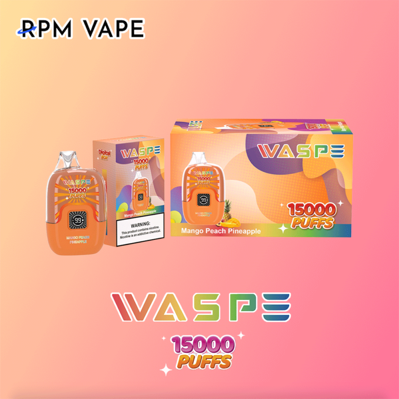 Waspe Digital Box 15000 Puffs mango peach pineapple New Products | rpmvape.com