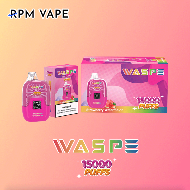 Waspe Digital Box 15000 Puffs fraise pastèque Nouveaux produits | rpmvape.com
