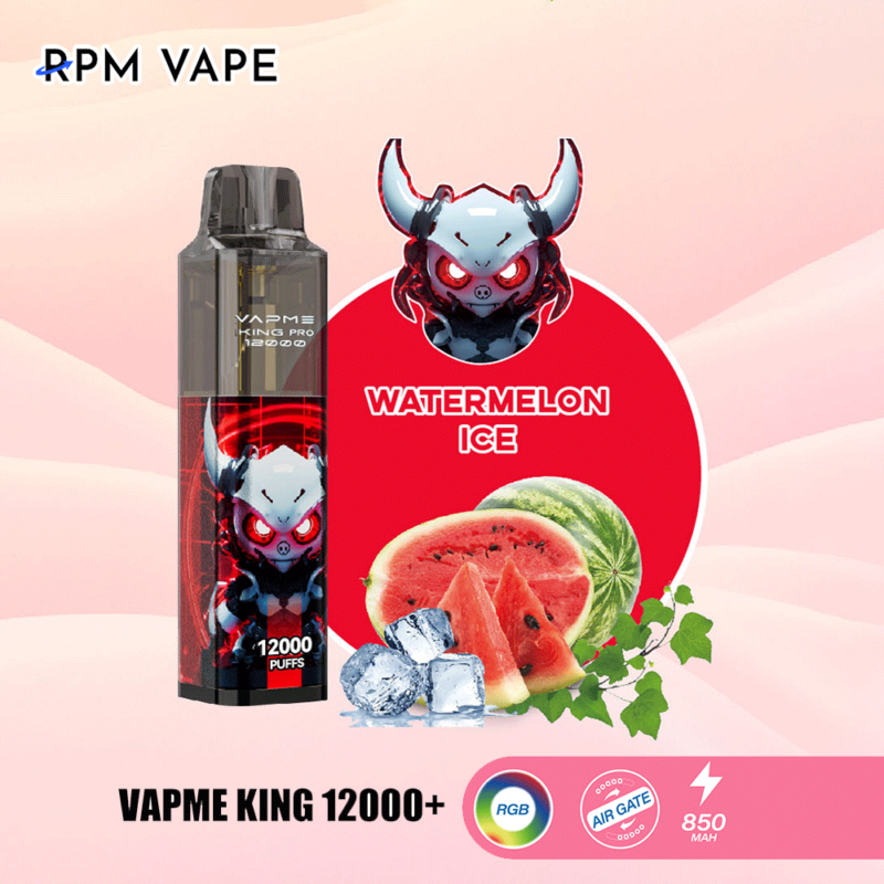 VAPME King Pro 12000 Puffs | WATERMELON ICE | Rpm Vape