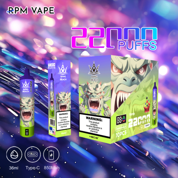 Bang Beach 22000 Puffs Disposable E Cigarettes - RPM VAPE