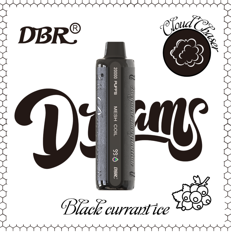 DBR Dream Bar 20000 Puffs Schwarzes Johannisbeereis