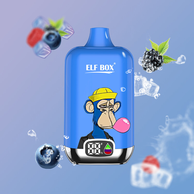 Elf Box Digital 12000 Puffs Blau Razz Ice