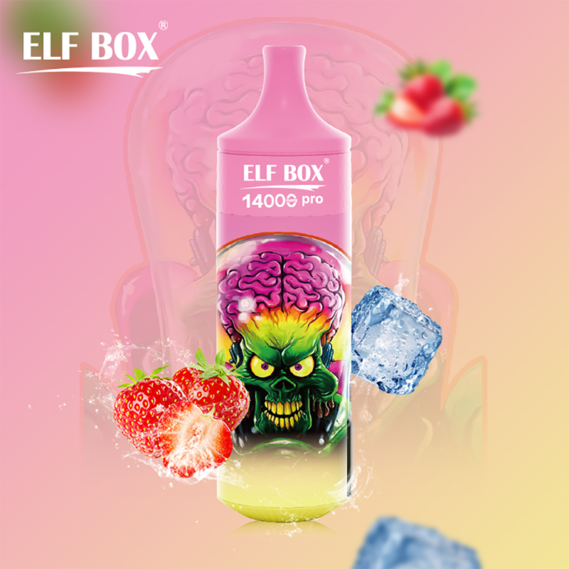 elf box rgb 14000 pro jetable e cigarette strawberry ice