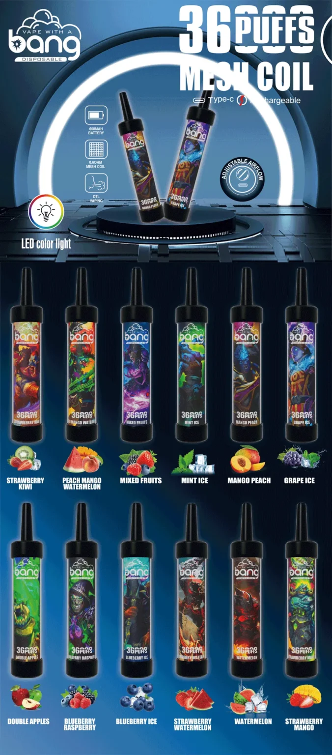 Bang 36000 Puffs 12 Saveurs