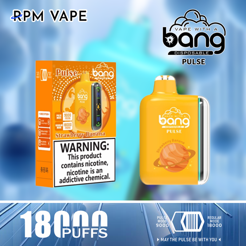 Bang Pulse 18000 Züge Erdbeere-Banane