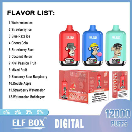 Elf Box Digital 12000 Puffs Smaak