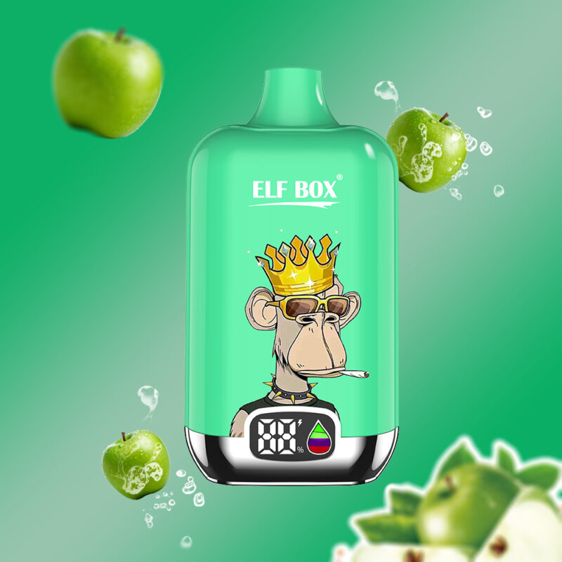 Elf Box Digital 12000 Puffs Doble Manzana