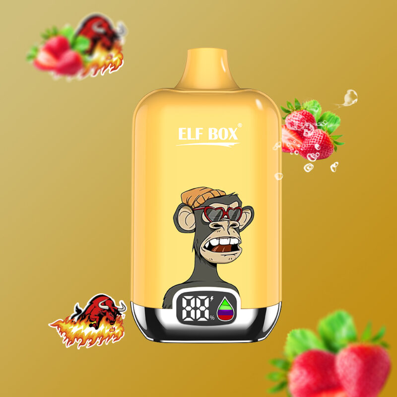 Caja Elf Digital 12000 Puffs Explosión de Fresa