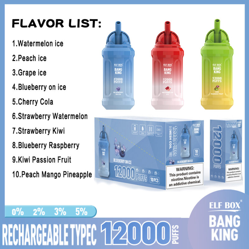 ELF BOX BK12000 Puffs Sabores