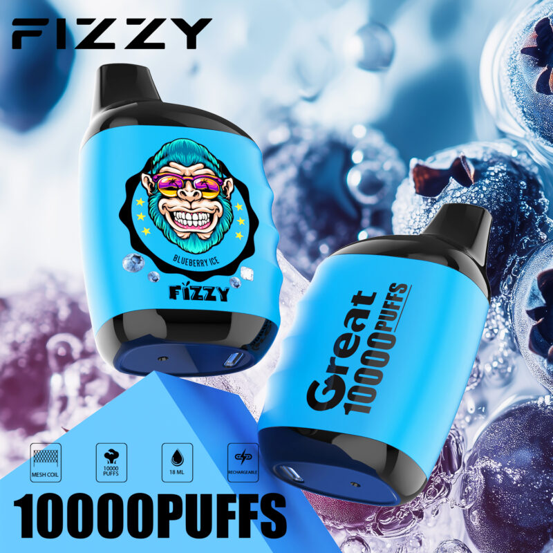Fizzy GREAT 10000 Puffs Blueberry-Ice