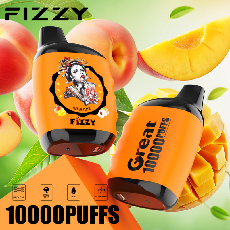 Fizzy GREAT 10000 Puffs Mango-Peach