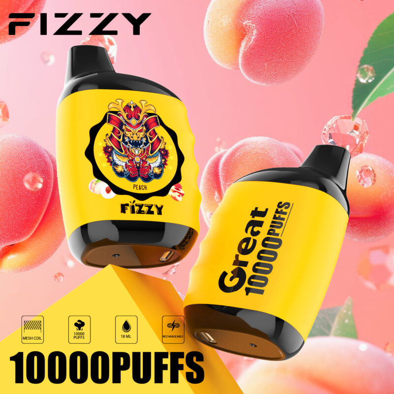 Fizzy GREAT 10000 Puffs Peach