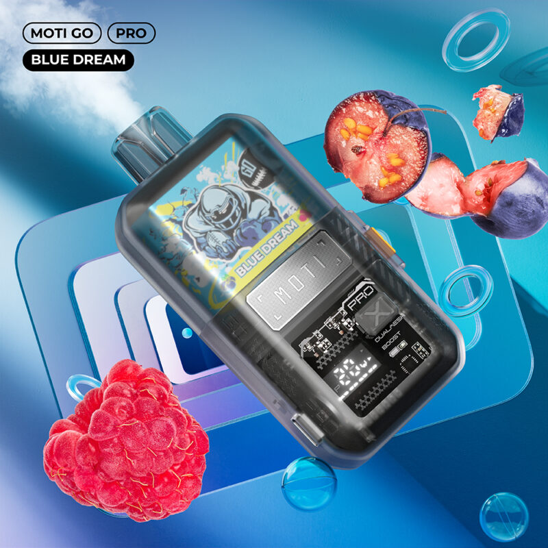 Moti Go Pro 12000 Puffs Blauw-Droom