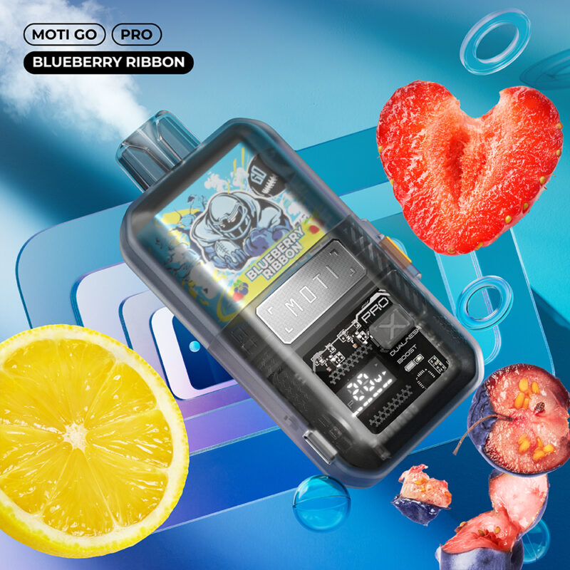 Moti Go Pro 12000 Puffs Blueberry-lint