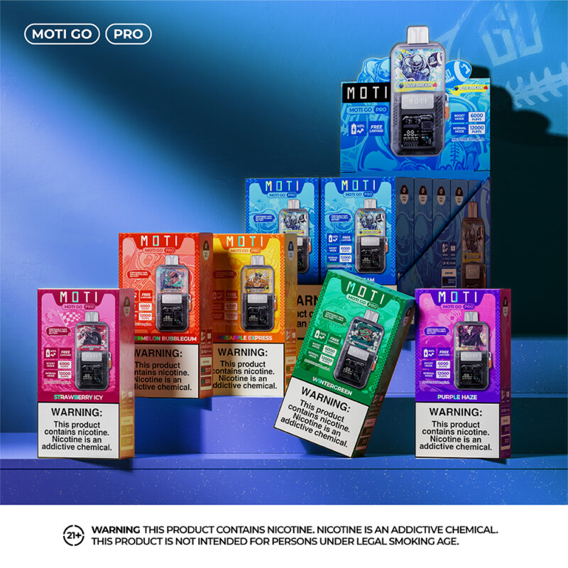 Moti Go Pro 12000 Puffs-pakket