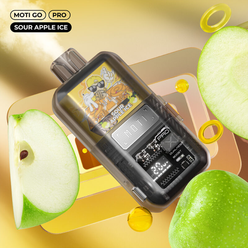 Moti Go Pro 12000 Puffs Zuur-Appel-IJs