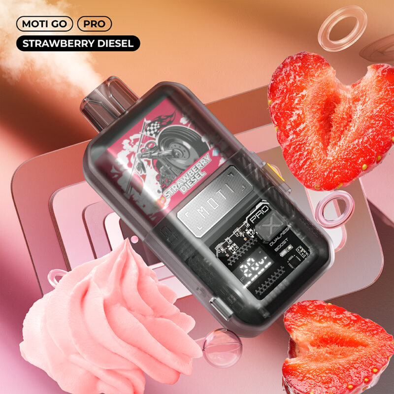 Moti Go Pro 12000 Puffs Aardbei-Diesel