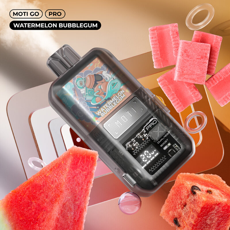 Moti Go Pro 12000 Puffs Watermeloen-Bubblegum