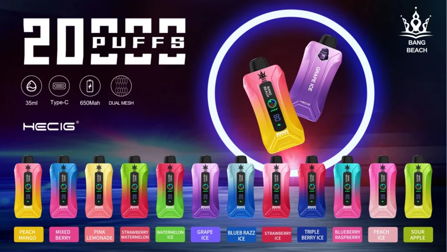 Beliebte Bang Beach 20000 Puffs Plus Großhandel E-Zigarette OEM