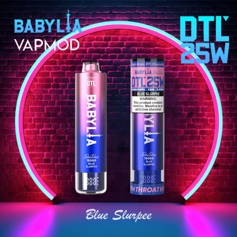 vapmod babylia shisha 15000puffs blue slurpee