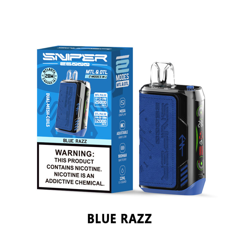 Vapmod Sniper 25000 Puffs Blaue Himbeere