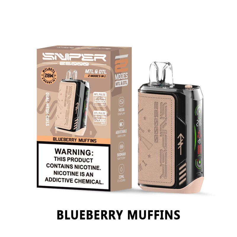 Vapmod Sniper 25000 Puffs Blaubeermuffins