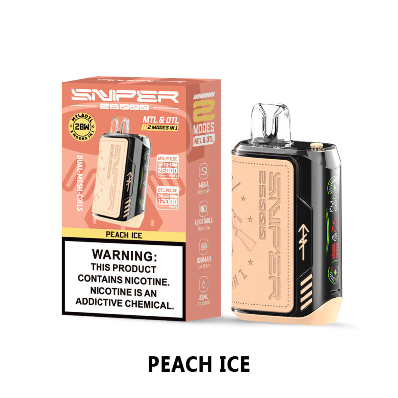 Vapmod Sniper 25000 Puffs Pfirsicheis