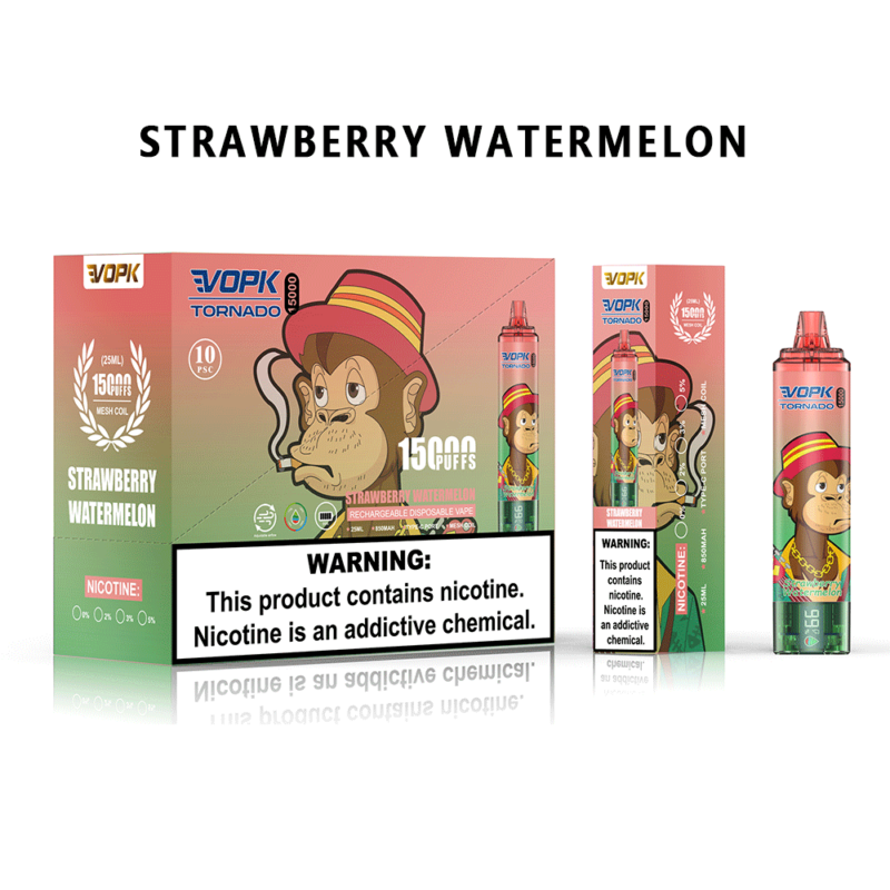 vopk tornado 15000 puffar jordgubbs-vattenmelon