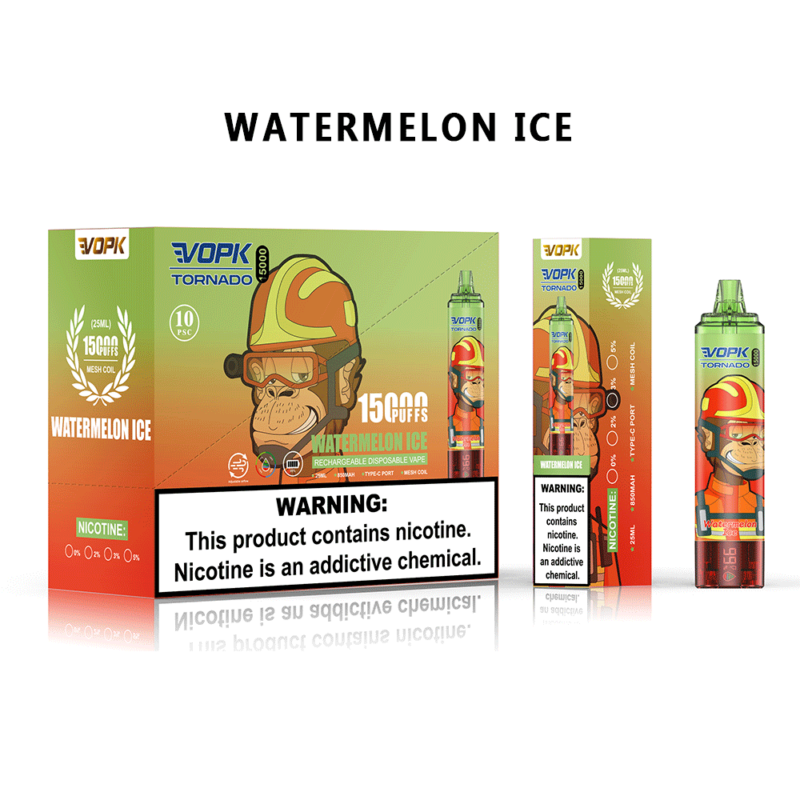 vopk tornado 15000 puffar Vattenmelon-Is