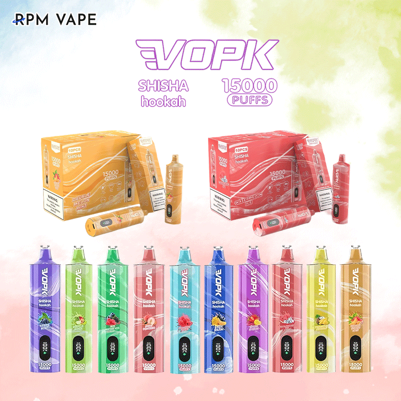 vopk shisha hookah 15000 trekjes