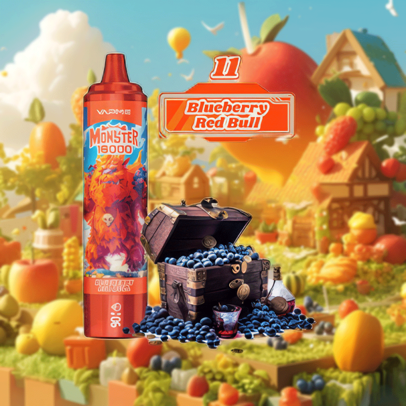 Vapme Monster 16000 trekjes | Aardbei Red Bull