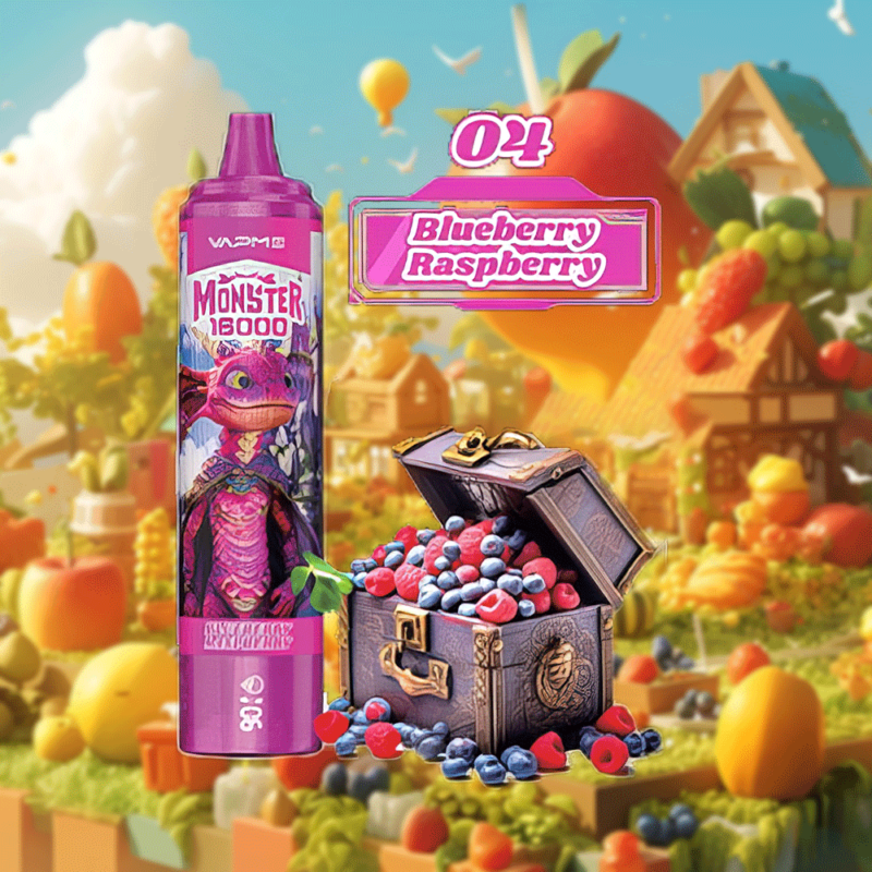 Vapme Monster 16000 trekjes | Bosbes Framboos