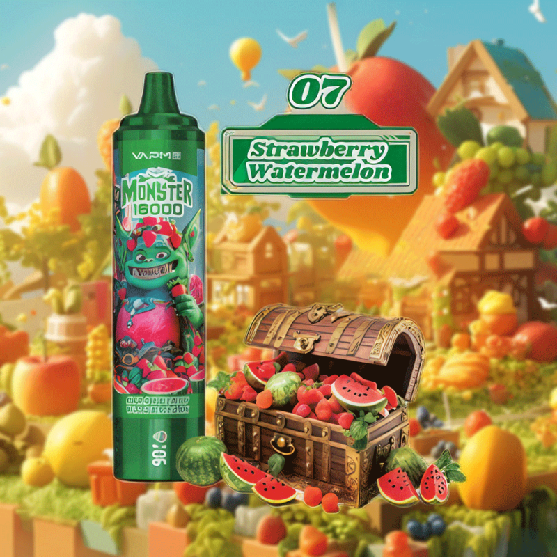 Vapme Monster 16000 trekjes | Aardbei Watermeloen